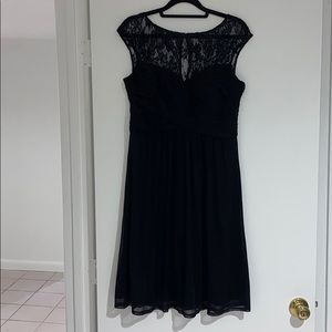 Melrose bridal black, sweetheart neckline dress